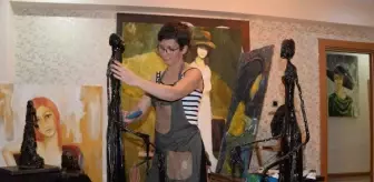 Diyarbakırlı kadınlar, mülteci hemcinslerinin dramını heykele işledi