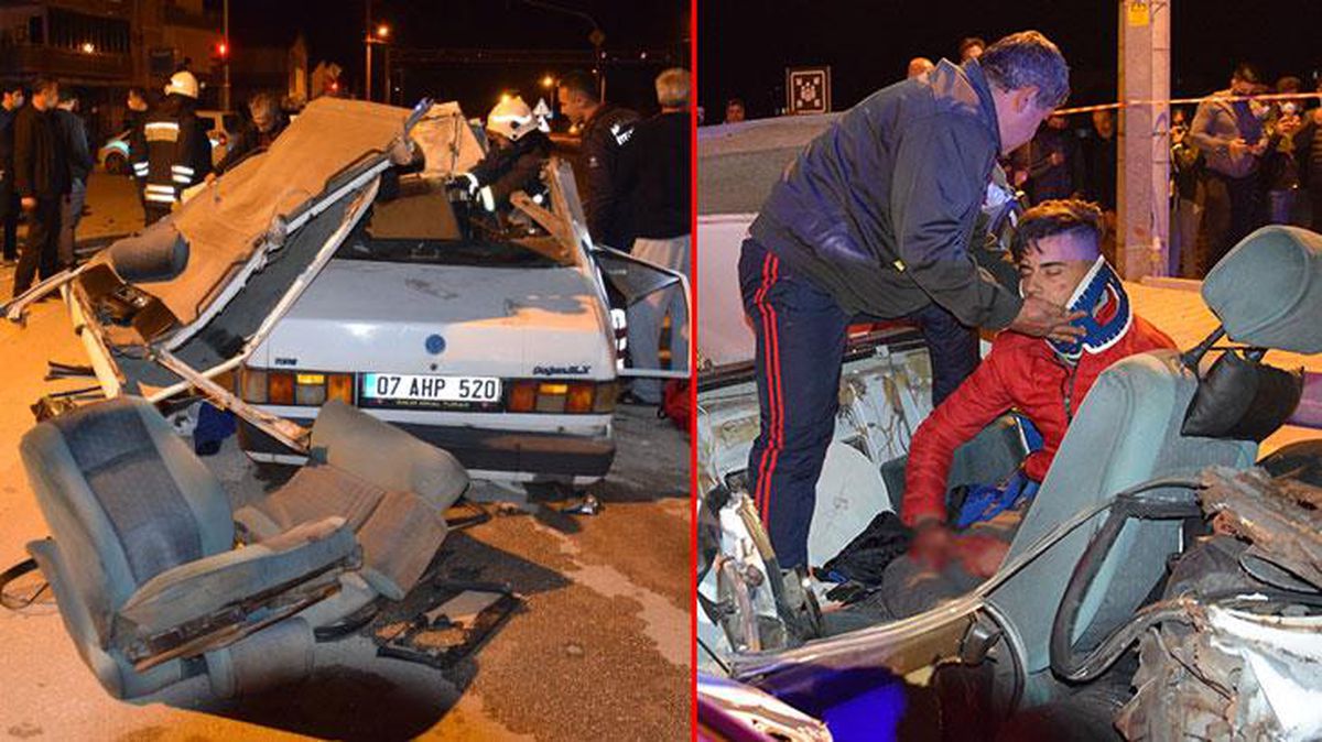 İki otomobil çarpıştı, ortalık can pazarına döndü: 3 ölü, 4 yaralı