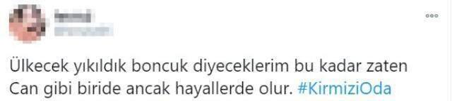 Kırmızı Oda'da Boncuk ve Can aşkının hayal olduğunu öğrenen izleyiciler hayal kırıklığına uğradı