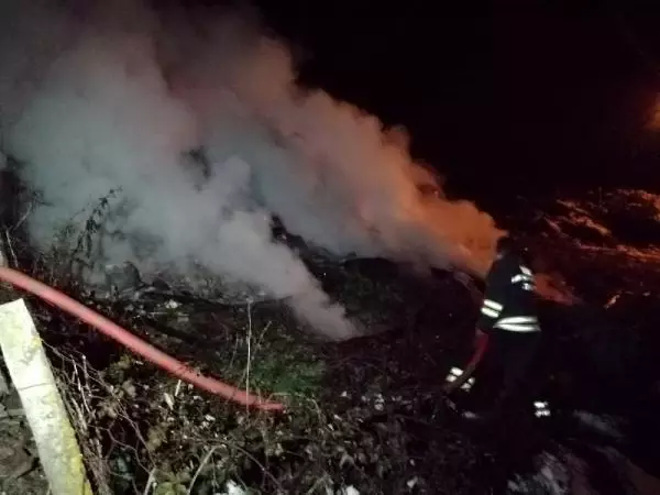 Safranbolu'da tek katlı ev yandı Safranbolu'da tek katlı ev yandı