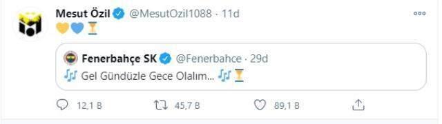 Last Minute: Mesut Özil gave a transfer signal with his Fenerbahçe share on social media