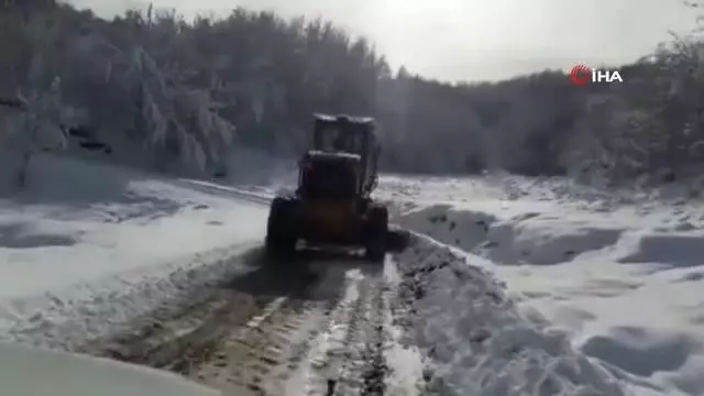 112 köy yolu kar nedeniyle ulaşıma kapandı 112 köy yolu kar nedeniyle ulaşıma kapandı