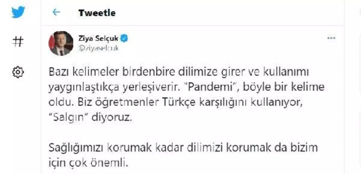 Son dakika haberleri | Bakan Selçuk: Sağlığımızı korumak kadar dilimizi korumak da çok önemli