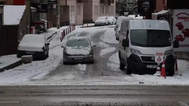 KASTAMONU - Kent merkezi beyaza büründü KASTAMONU - Kent merkezi beyaza büründü