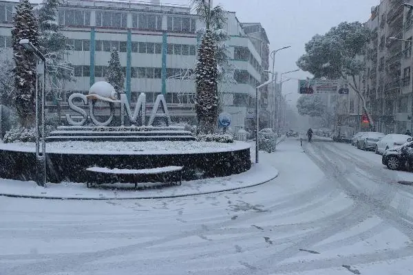 Manisa'da kar yağışını gören sokağa çıktı, yaban hayvanlarına yiyecek bırakıldı Manisa'da kar yağışını gören sokağa çıktı, yaban hayvanlarına yiyecek bırakıldı