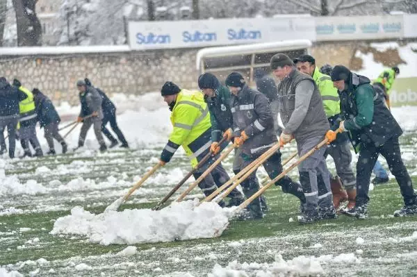 Sancaktepe FK maçına kar engeli Sancaktepe FK maçına kar engeli