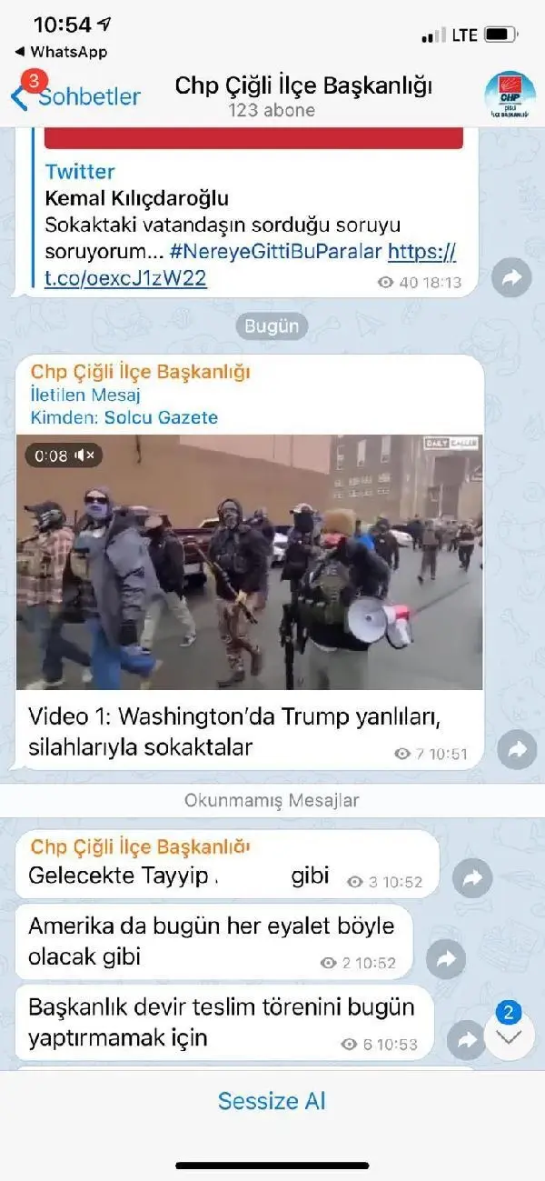 AK Parti'den CHP'lilerin telegram yazışmalarına tepki AK Parti'den CHP'lilerin telegram yazışmalarına tepki
