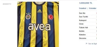'Alex' imzalı Fenerbahçe forması, 3 milyon liraya satışta