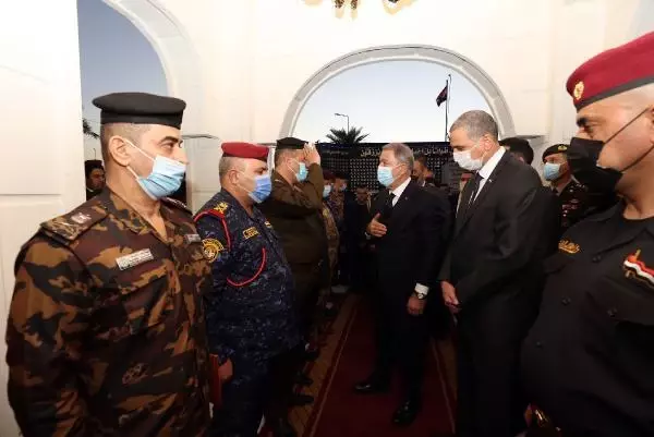 Son dakika haberleri | Milli Savunma Bakanı Akar, Bağdat'ta Irak İçişleri Bakanı El Ganimi ile görüştü Açıklaması Son dakika haberleri | Milli Savunma Bakanı Akar, Bağdat'ta Irak İçişleri Bakanı El Ganimi ile görüştü Açıklaması
