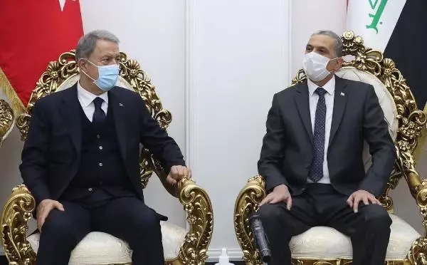 Son dakika haberleri | Milli Savunma Bakanı Akar, Bağdat'ta Irak İçişleri Bakanı El Ganimi ile görüştü Açıklaması Son dakika haberleri | Milli Savunma Bakanı Akar, Bağdat'ta Irak İçişleri Bakanı El Ganimi ile görüştü Açıklaması