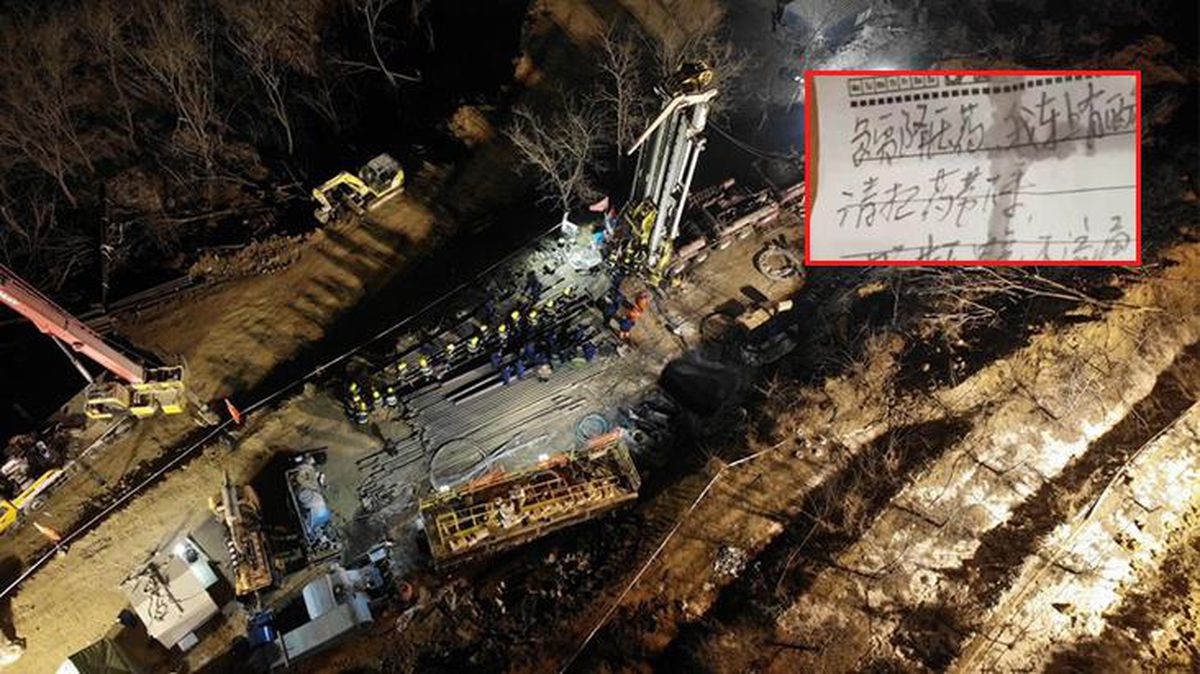 Çin'de göçük altında kalan madenciler yazdıkları notla hayata tutundu