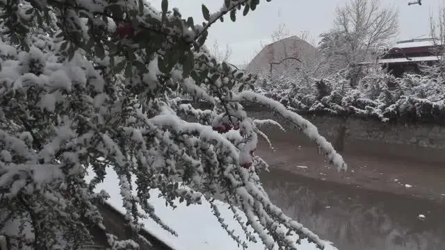 Çocuklar karla oynamanın tadını çıkardı Çocuklar karla oynamanın tadını çıkardı