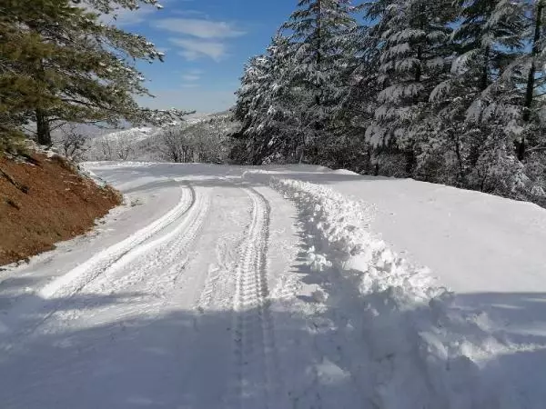 Elazığ'da 94 köy yolu, kar nedeniyle ulaşıma kapandı Elazığ'da 94 köy yolu, kar nedeniyle ulaşıma kapandı