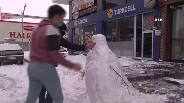 Erzincan'da kar mesaisi Erzincan'da kar mesaisi