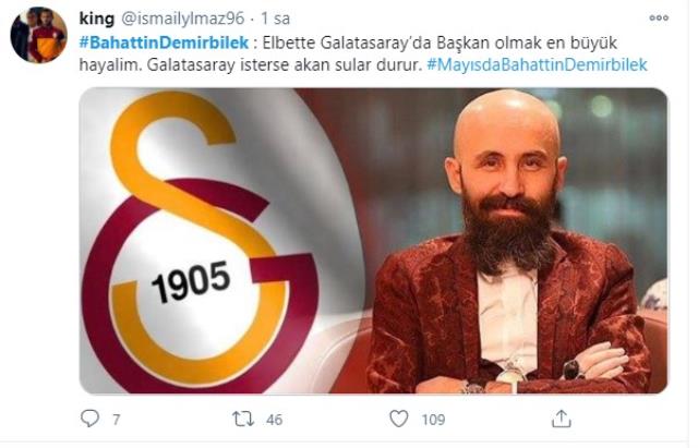 Galatasaray fans want Bahattin Demirbilek as president