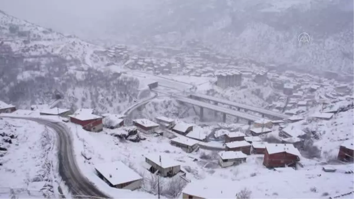 GÜMÜŞHANE - Doğu Karadeniz'de kar yağışı etkili oluyor