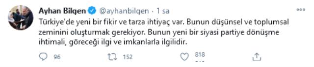 HDP'li Ayhan Bilgen'den yeni parti sinyali: Türkiye'de yeni bir fikre ihtiyaç var