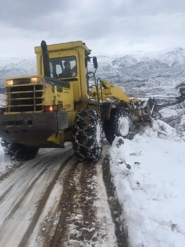 Siirt'te karda mahsur kalan yolcu minibüsü kurtarıldı Siirt'te karda mahsur kalan yolcu minibüsü kurtarıldı