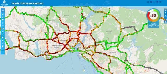 Son dakika! İstanbul'da yeniden başlayan kar ve buzlanma nedeniyle trafik yoğunluğu yüzde 85'i buldu Son dakika! İstanbul'da yeniden başlayan kar ve buzlanma nedeniyle trafik yoğunluğu yüzde 85'i buldu