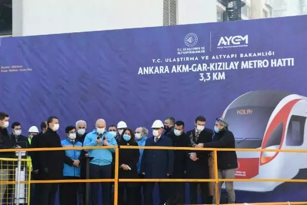 AKM-Gar-Kızılay Metrosu'nun Kızılay hattında kazı başladı AKM-Gar-Kızılay Metrosu'nun Kızılay hattında kazı başladı
