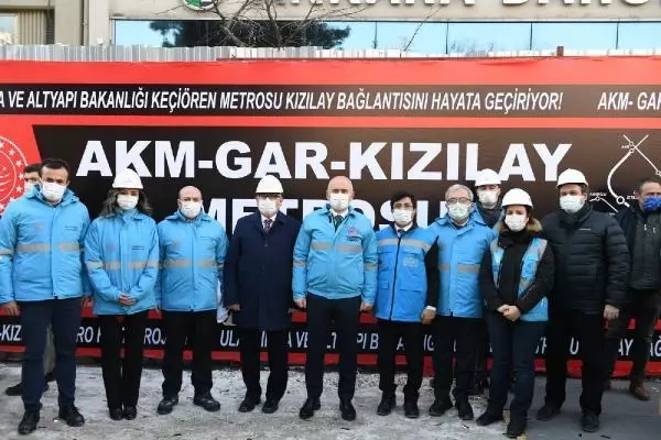 AKM-Gar-Kızılay Metrosu'nun Kızılay hattında kazı başladı AKM-Gar-Kızılay Metrosu'nun Kızılay hattında kazı başladı