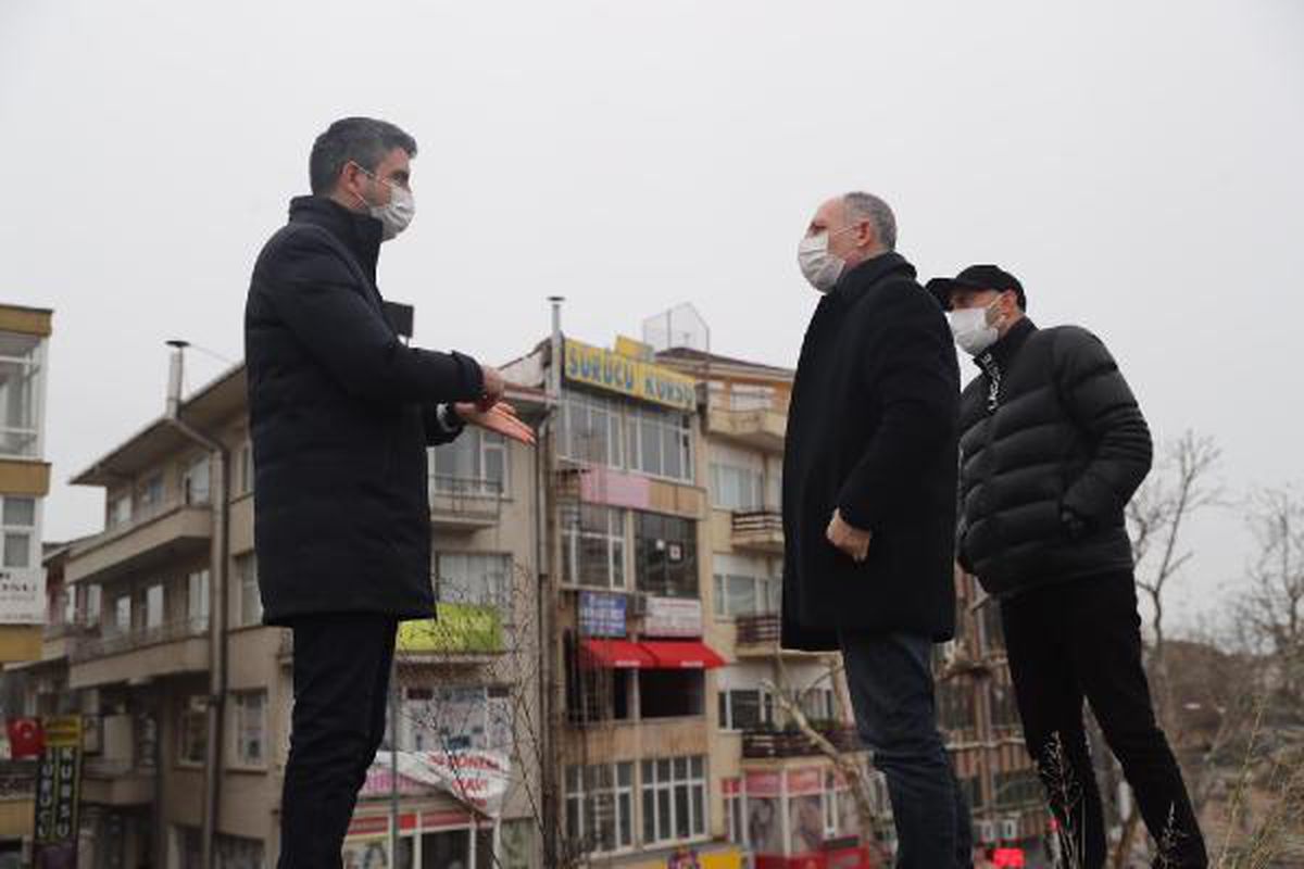 Başkan Gökhan Yüksel'den proje alanlarına çıkarma