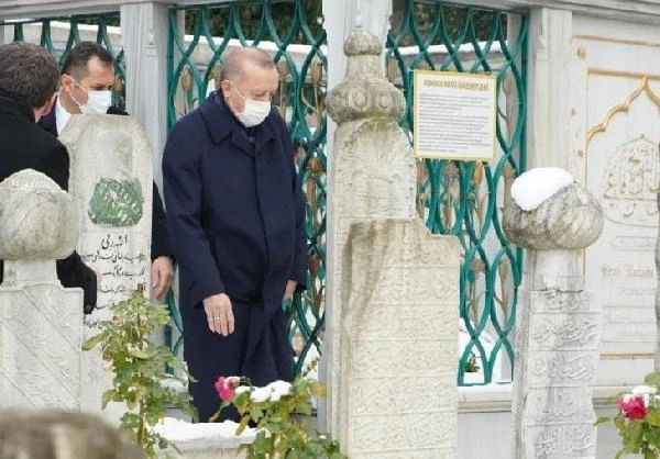 Son dakika haberleri: Cumhurbaşkanı Erdoğan Nur Vergin'in cenaze törenine katıldı (1)