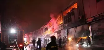 Gaziantep'te hırdavatçıda yangın