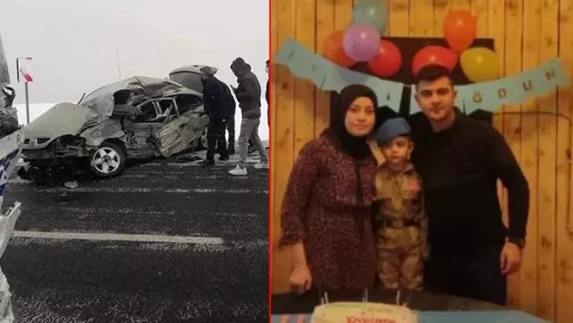 Katliam gibi kazada uzman çavuş, eşi ve minik oğulları yaşamını yitirdi Katliam gibi kazada uzman çavuş, eşi ve minik oğulları yaşamını yitirdi