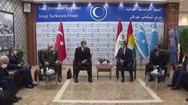 Milli Savunma Bakanı Akar, IKBY Başkanı Barzani ile görüştü, Türkmenlerle bir araya geldi Milli Savunma Bakanı Akar, IKBY Başkanı Barzani ile görüştü, Türkmenlerle bir araya geldi