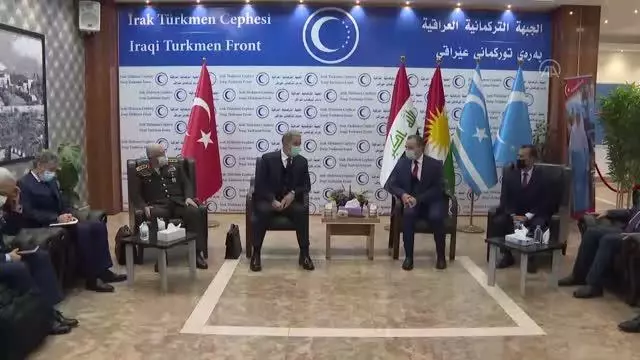 Milli Savunma Bakanı Akar, IKBY Başkanı Barzani ile görüştü, Türkmenlerle bir araya geldi Milli Savunma Bakanı Akar, IKBY Başkanı Barzani ile görüştü, Türkmenlerle bir araya geldi