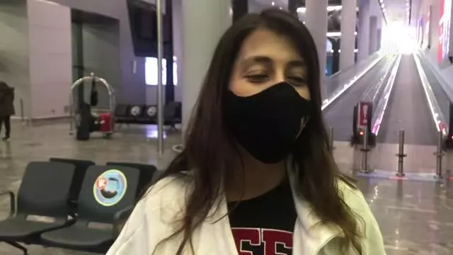 Rekortmen dalışçı Fatma Uruk yurda döndü Rekortmen dalışçı Fatma Uruk yurda döndü