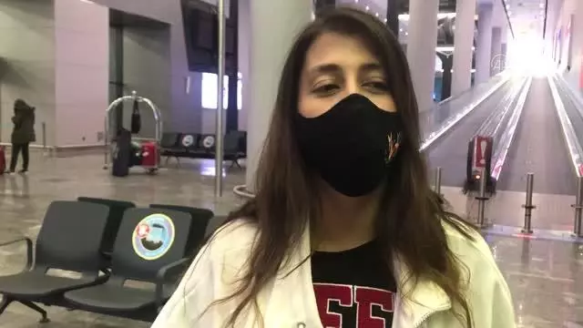 Rekortmen dalışçı Fatma Uruk yurda döndü Rekortmen dalışçı Fatma Uruk yurda döndü