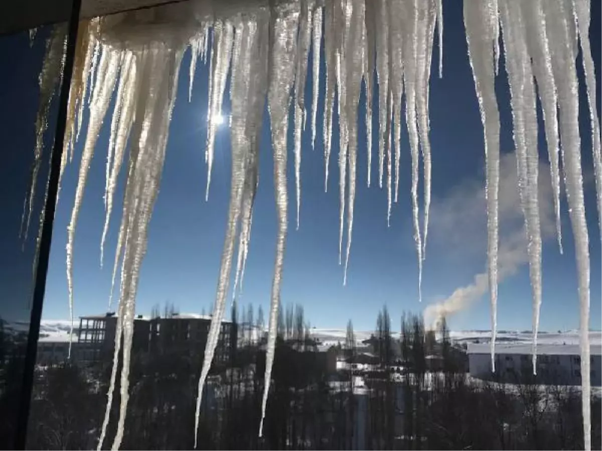 Sivas, eksi 17 derece ile buz kesti (2)
