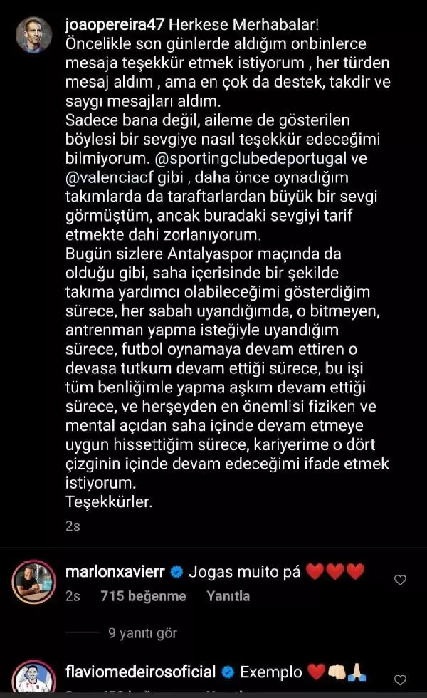 Avcı'nın antrenörlük teklif ettiği Pereira, futbolu seçti Avcı'nın antrenörlük teklif ettiği Pereira, futbolu seçti
