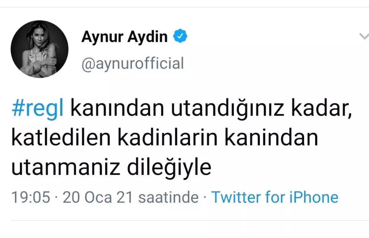 Aynur Aydın'dan Ceyda Düvenci'ye destek