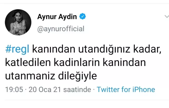 Aynur Aydın'dan Ceyda Düvenci'ye destek Aynur Aydın'dan Ceyda Düvenci'ye destek