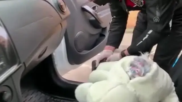 Denetimde durdurulan araçtaki oyuncak ayının içinden ruhsatsız silah çıktı Denetimde durdurulan araçtaki oyuncak ayının içinden ruhsatsız silah çıktı