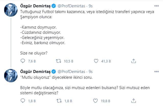Economist Özgür Demirtaş's Mesut Özil sharing angered Fenerbahçeli fans
