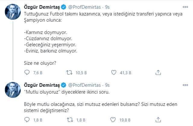 Economist Özgür Demirtaş's Mesut Özil sharing angered Fenerbahçeli fans