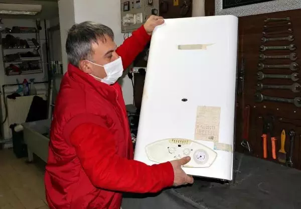 Eskişehir'de, soğuk hava kombileri dondurdu Eskişehir'de, soğuk hava kombileri dondurdu