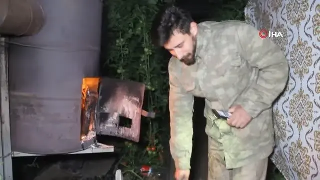 Fethiye'de sera üreticisinin sobalı don nöbeti Fethiye'de sera üreticisinin sobalı don nöbeti