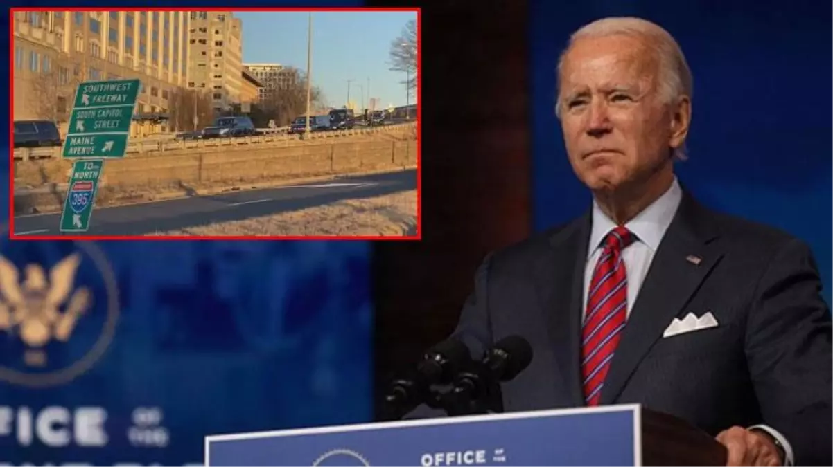 Joe Biden'ın yemin törenine gittiği konvoy ABD'de gündem oldu