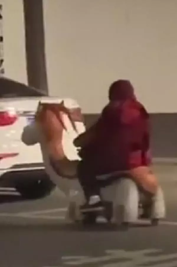 Çin'de 76 yaşındaki kadın scooter ile trafikte polise yakalandı Çin'de 76 yaşındaki kadın scooter ile trafikte polise yakalandı