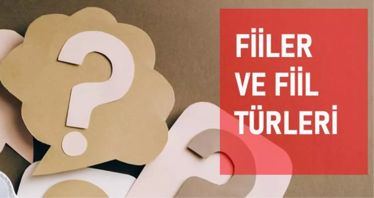 Fiil nedir? Fiiller (Eylemler) türleri ve özellikleri nelerdir?
