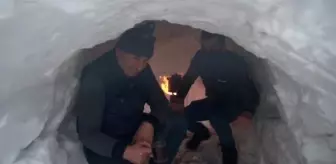 'Kardan tünel'de çay keyfi