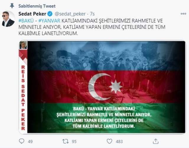 Makedonya'dan sınır dışı edilen Sedat Peker suskunluğunu 'Yanvar Katliamı' ile bozdu