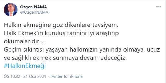 Tarım ve Orman Bakanlığı'ndan İBB'nin mobil ekmek büfelerine yasak Tarım ve Orman Bakanlığı'ndan İBB'nin mobil ekmek büfelerine yasak