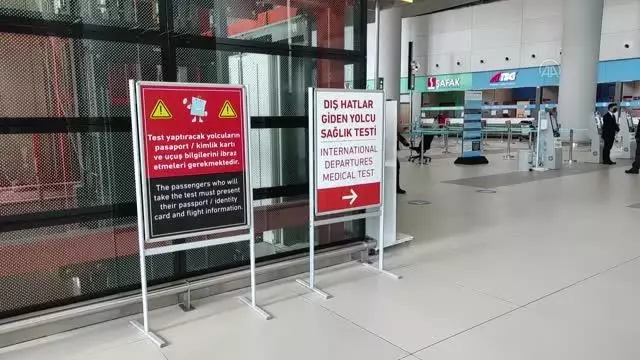 İstanbul Havalimanı'nda antikor testi uygulaması başladı İstanbul Havalimanı'nda antikor testi uygulaması başladı