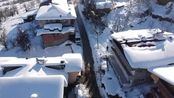 Karla kaplı milli park havadan görüntülendi Karla kaplı milli park havadan görüntülendi